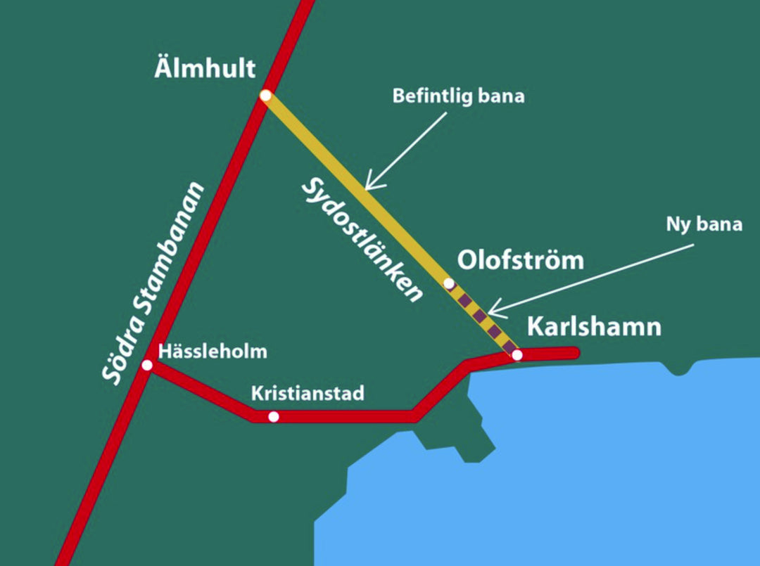 Beslut om förberedande av byggstart 2027-2029 för Sydostlänken. Avgörande milstolpe!